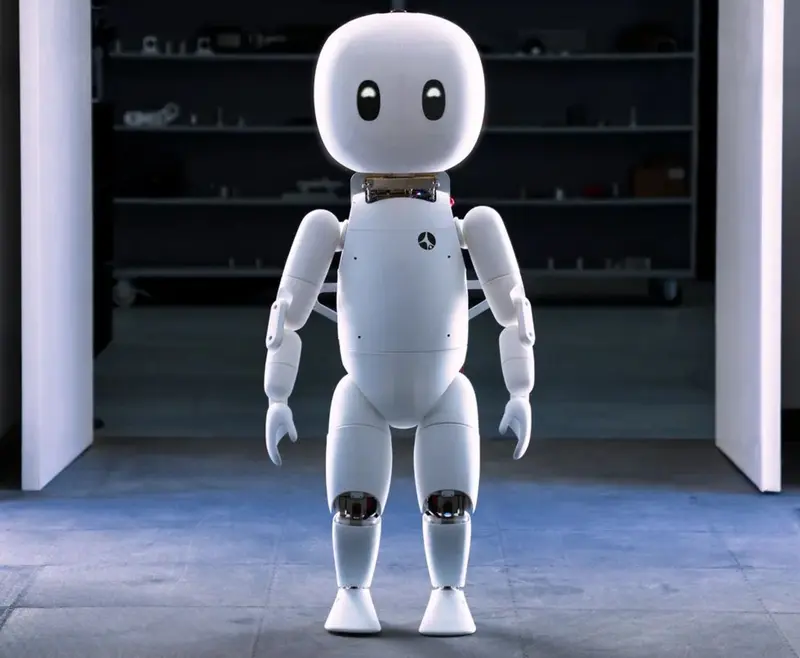 A computer render of a Cartwheel Robotics humanoid robot named Yogi