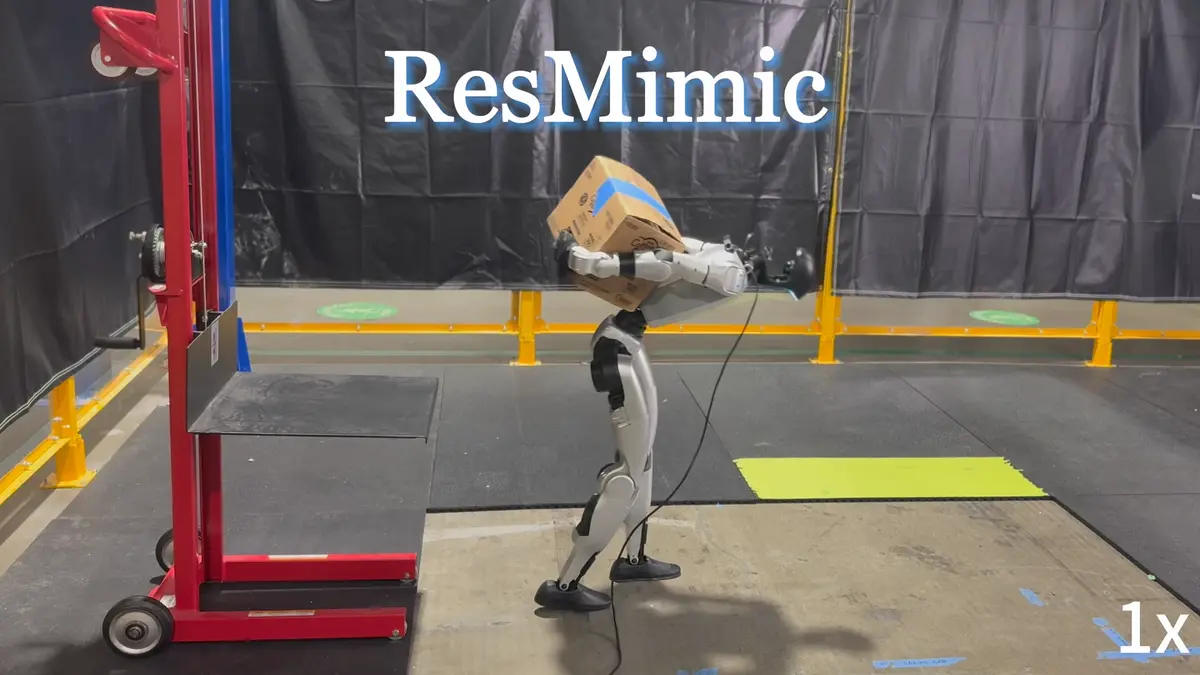 Amazon's ResMimic Teaches Humanoids to Handle Objects by Adding Precision to General Motion
