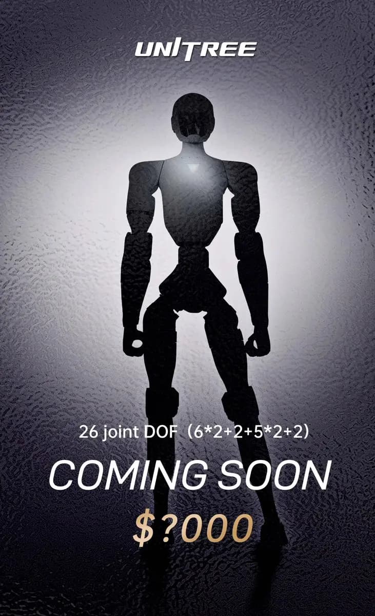 Unitree Robotics teases a new humanoid model in May 2025