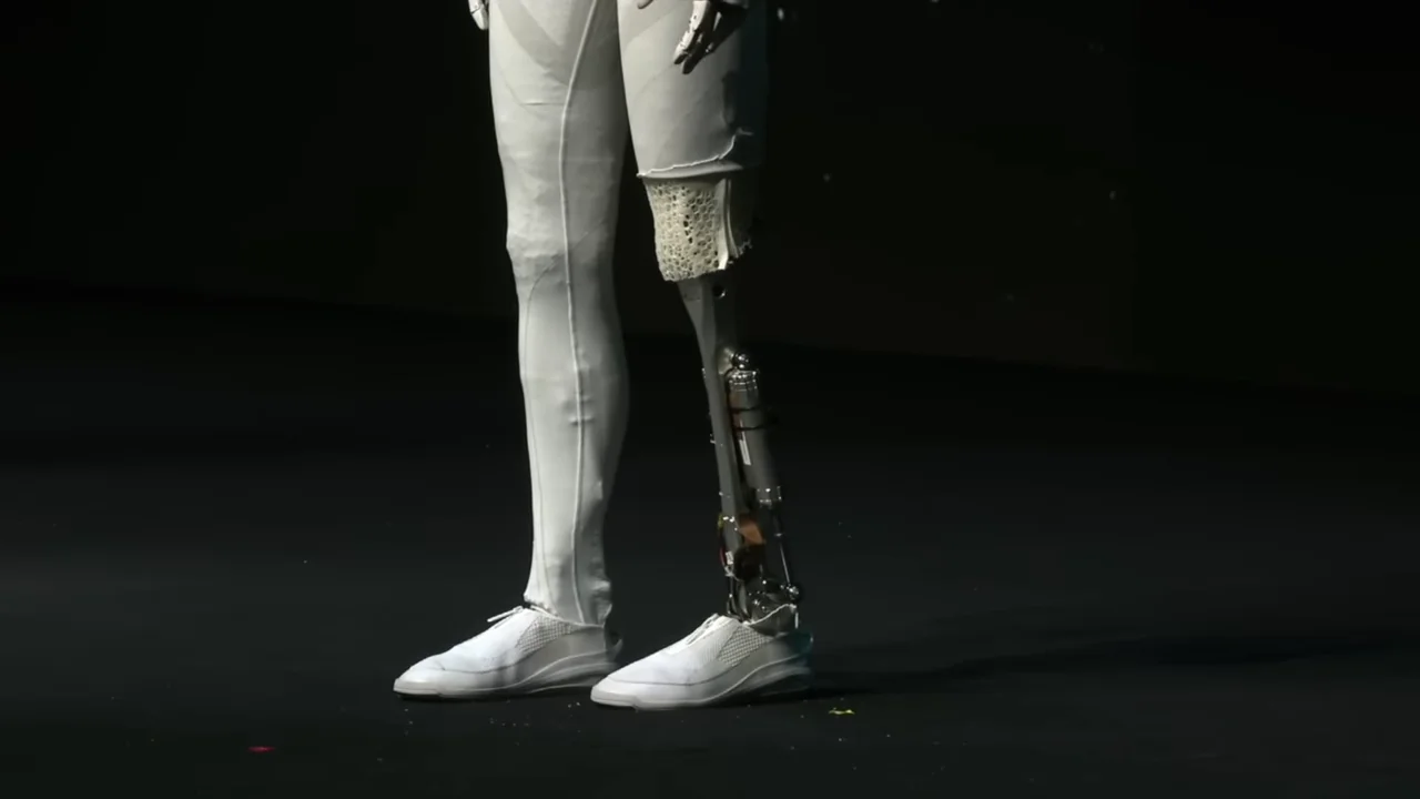 Image of Xpeng Iron with revealed robotic leg