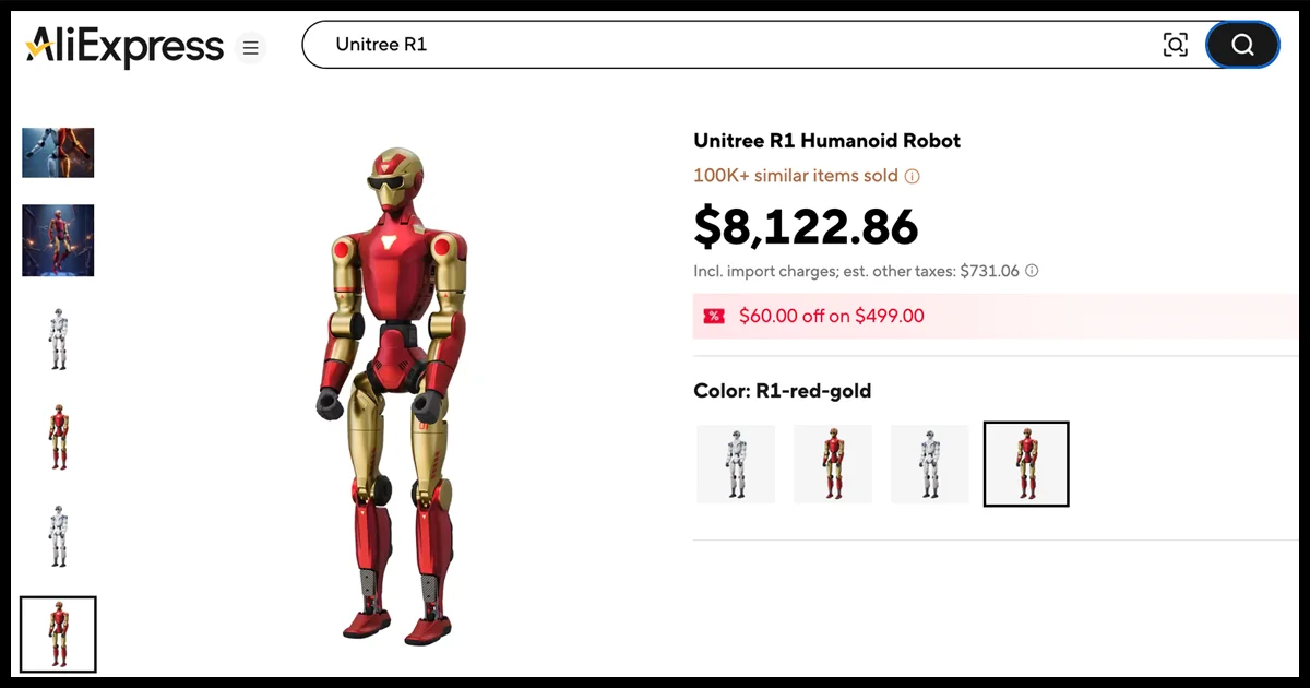 Unitree R1 Hits AliExpress: The TIME "Best Invention" Goes Global