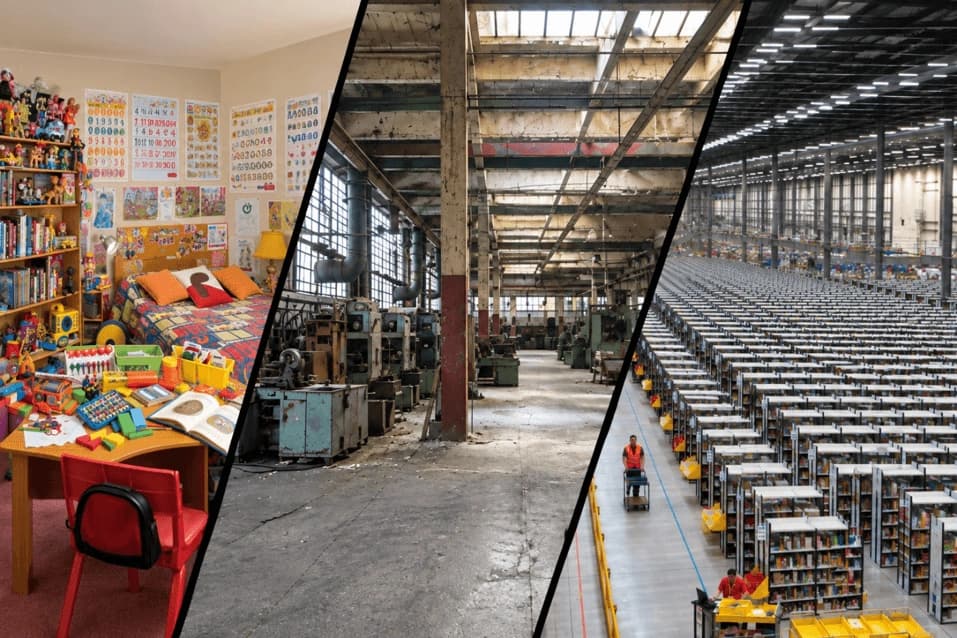 Figure 1: Where the work is: Homes and small enterprises are unstructured, low density and price constrained. The repeatable, high volume work sits in large enterprises. [1]