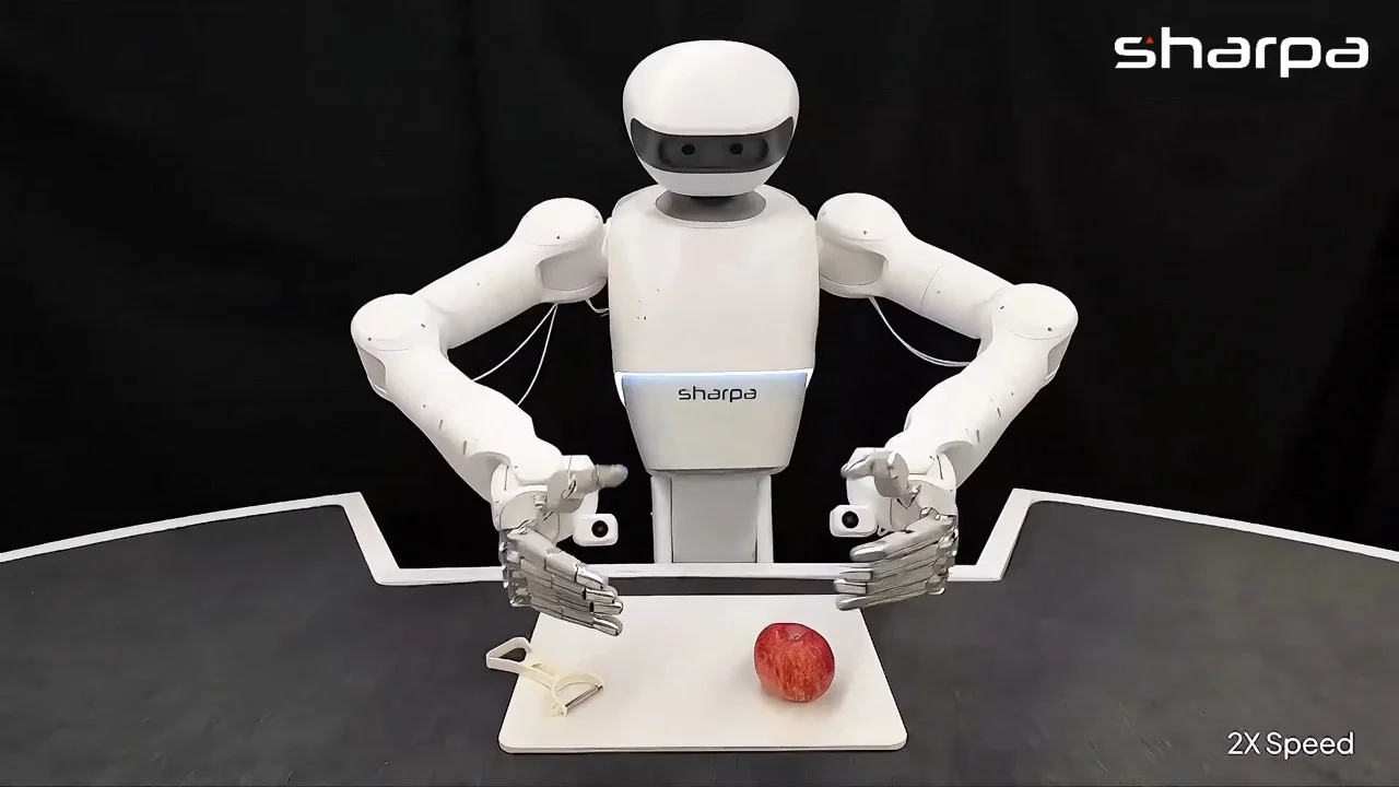 The Apple Peeling Milestone: How Sharpa’s "MoDE-VLA" Unlocks Bimanual Dexterity