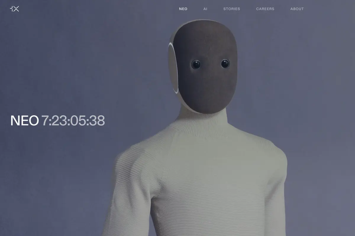 Screenshot of 1X webpage teasing a reveal with a countdown