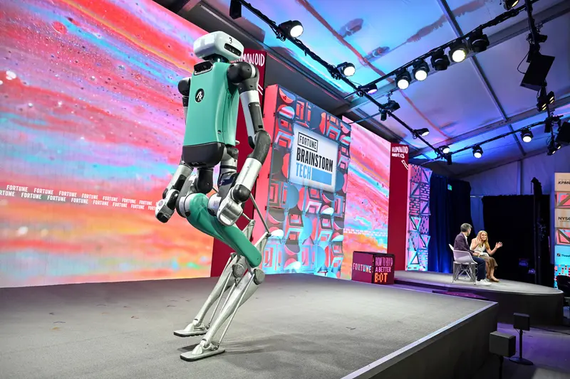 Agility Robotics Apollo on stage