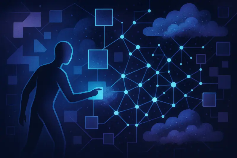 Abstract illustration of an AI mind