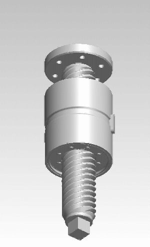 An AI-generated image of a robot joint showcasing a planetary roller screw