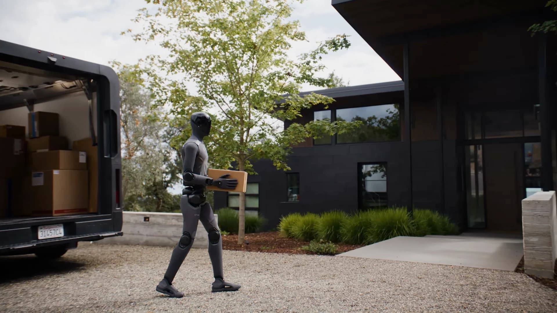 Figure 03 delivering a package