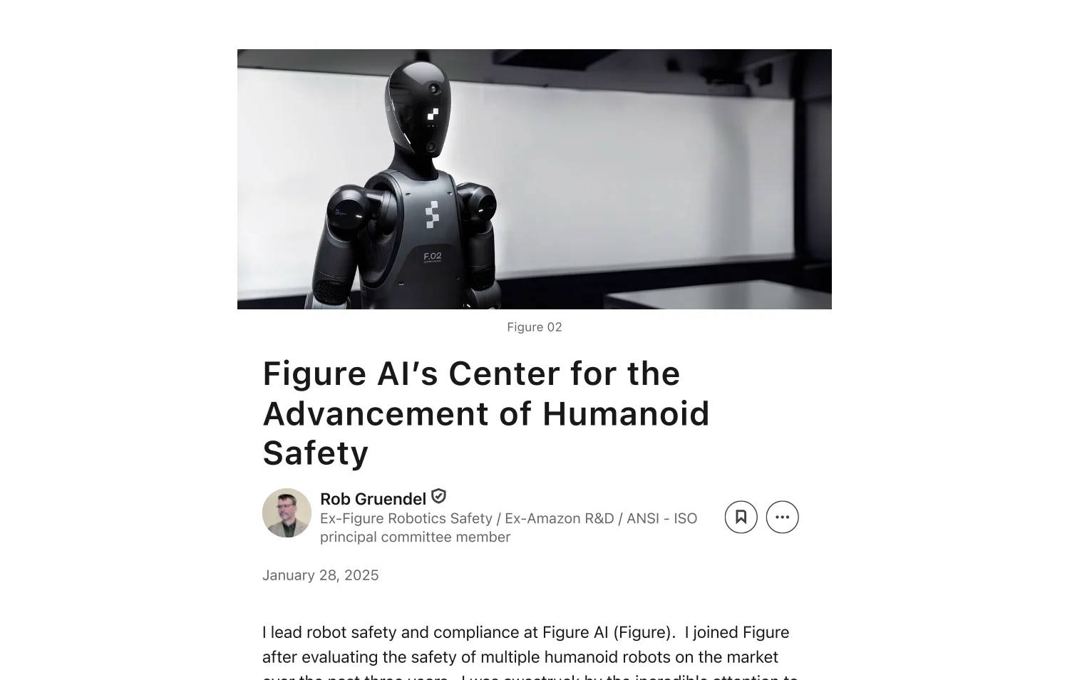 A screenshot of a Robert Gruendel Linkedin article