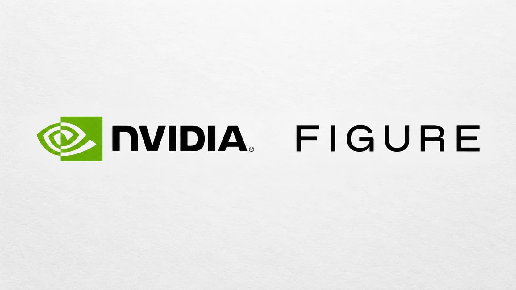 Nvidia and Figure company logos side by side on a light background.