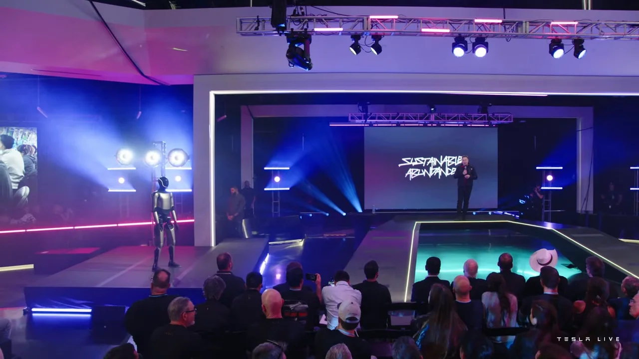 An image from the Tesla shareholder meeting 2025