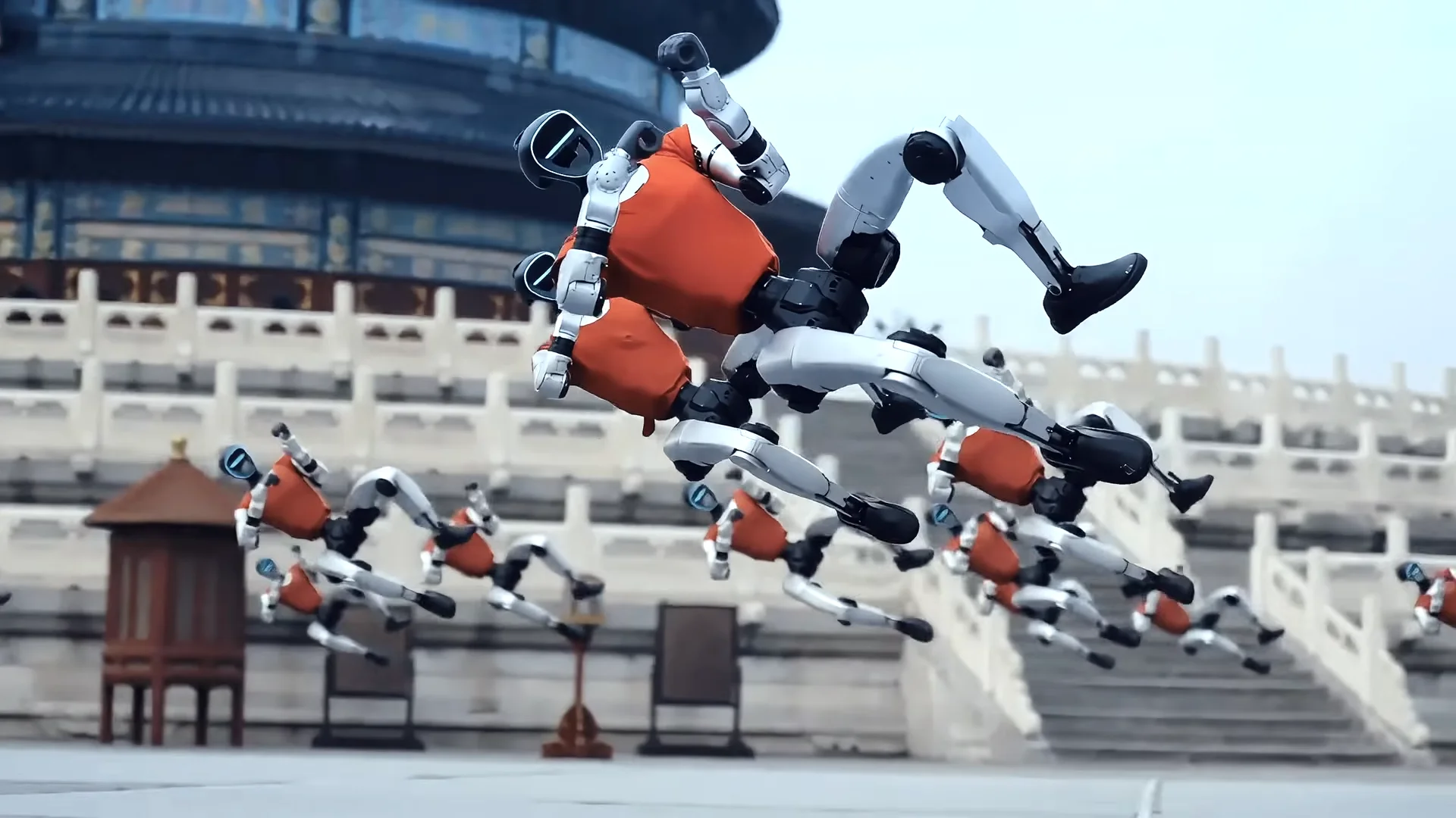Sacred Ground, Silicon Swarm: Unitree’s G1 Fleet Performs at the Temple of Heaven